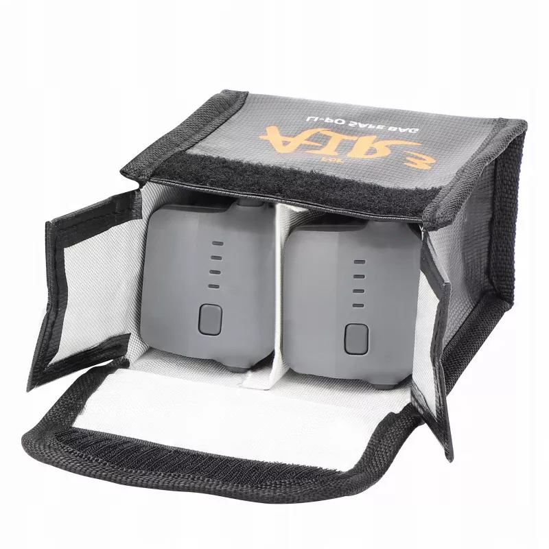 SUNNYLIFE Borsa ignifuga per 2 batterie DJI Air 3 / 3S