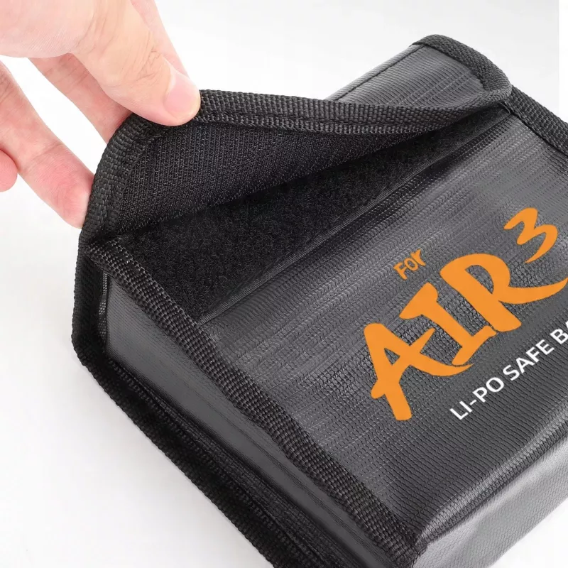 SUNNYLIFE Borsa ignifuga per 2 batterie DJI Air 3 / 3S