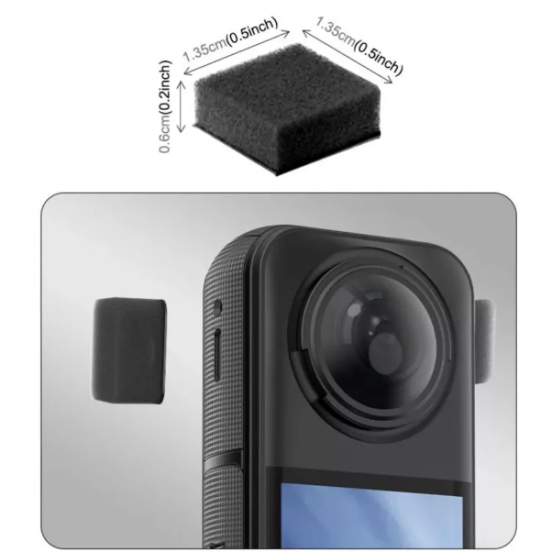 PULUZ 6x Copertura in schiuma paravento per Insta360 X5 / X5 / X4 / X3 / PU775B
