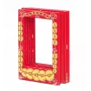 LOVEINSTANT 4x Cornice magnetica per foto per Instax Mini, rosso/oro