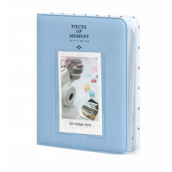 LOVEINSTANT Album foto 64 foto per Fuji Instax Mini 13 12 11 40 41 99 Evo Link / Saturated Blue