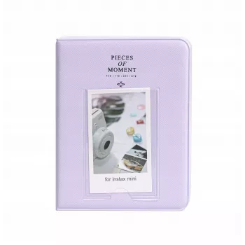 LOVEINSTANT Album foto per 64 foto compatibile con Fuji Instax Mini 13 12 11 40 41 99 Evo Link / viola