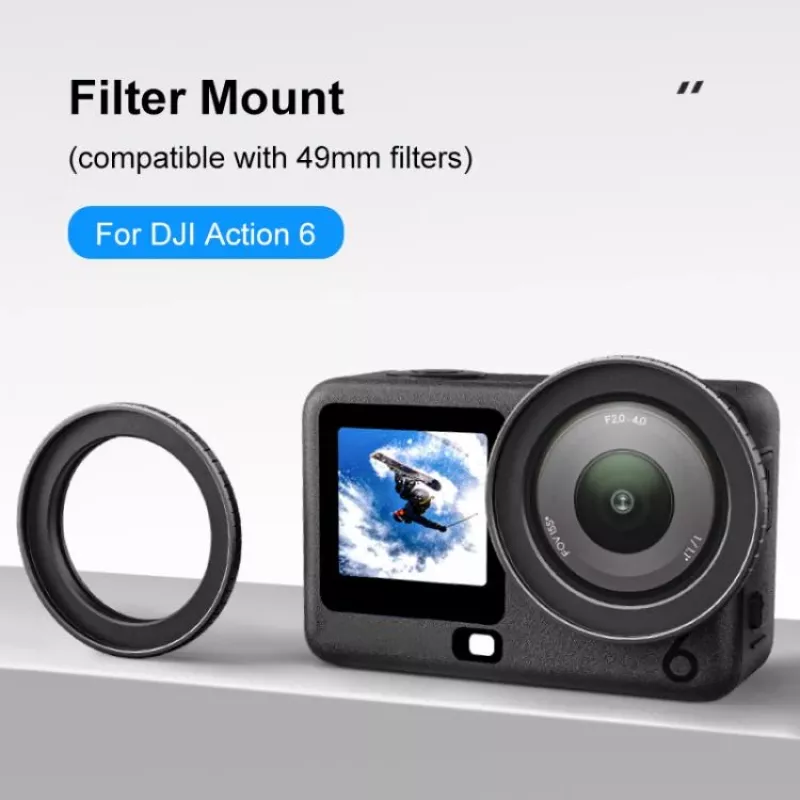 PULUZ Supporto adattatore filtro 49mm per DJI Osmo Action 6