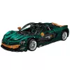LEAN TOYS Mattoncini da costruzione Auto sportiva verde 1:8 P1 3268 pz.