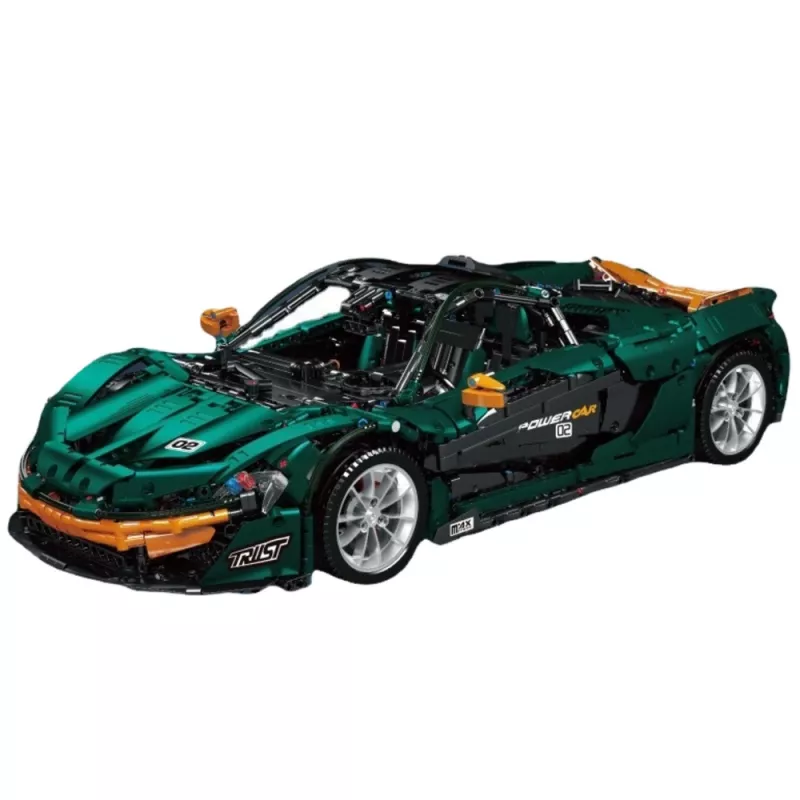 LEAN TOYS Mattoncini da costruzione Auto sportiva verde 1:8 P1 3268 pz.