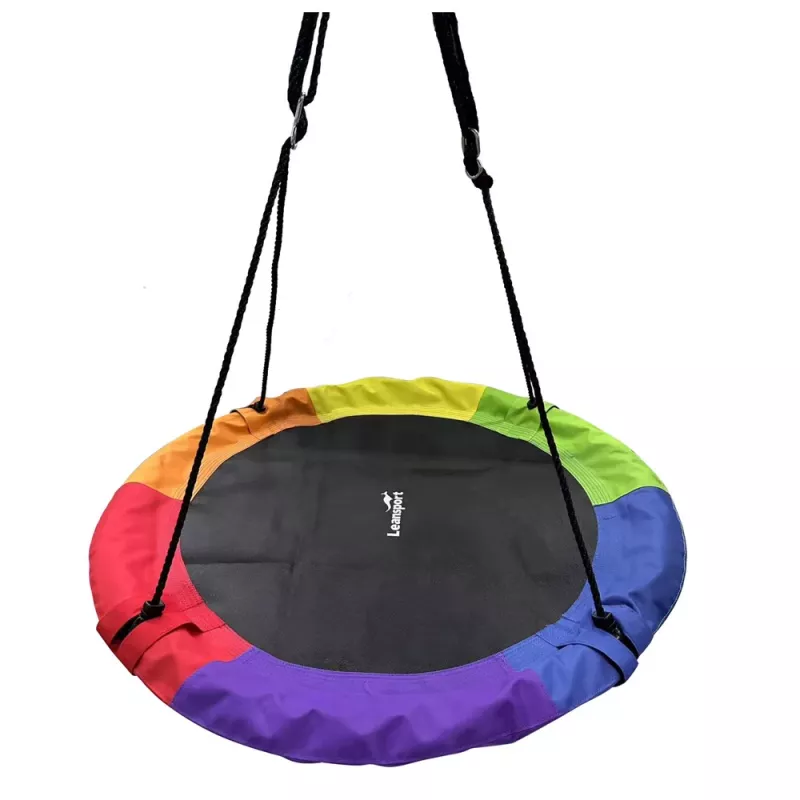 LEAN SPORT Altalena da giardino nido di cicogna per bambini multicolore 100cm