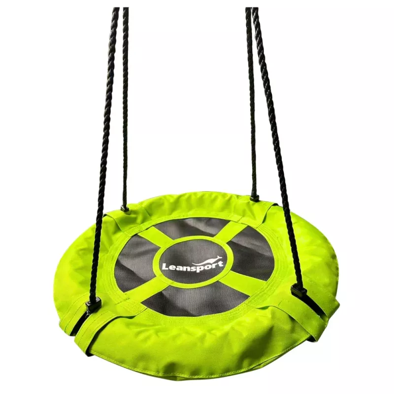 LEAN SPORT Altalena da giardino nido di cicogna per bambini verde 60cm