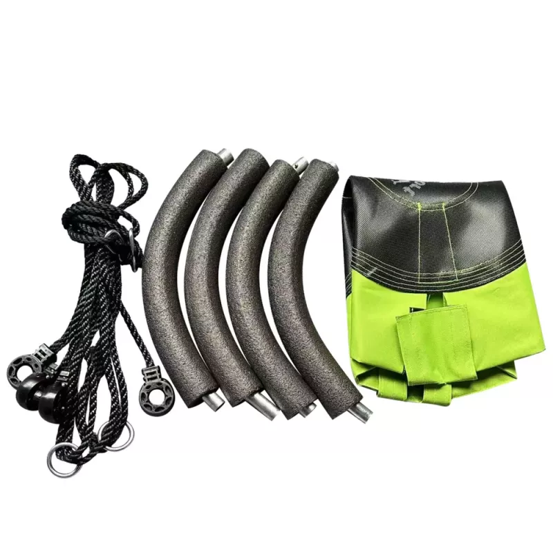 LEAN SPORT Altalena da giardino nido di cicogna per bambini verde 60cm
