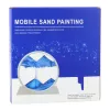 LEAN Immagine 3D sabbia mobile Blu decorazione 360° Bianco