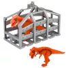 LEAN TOYS Set Trasporto Dinosauri: Camion, Carro Attrezzi, Elicottero, Luci, Suono