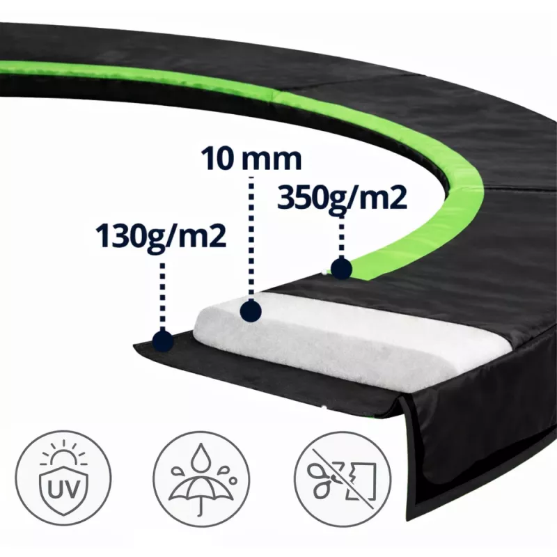 Lean Coprimolle per trampolino nero 180-183cm 6ft