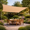 LEAN Vela ombreggiante da giardino rettangolare beige impermeabile 200x300 cm