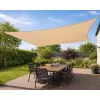 LEAN Vela ombreggiante da giardino rettangolare beige impermeabile 200x300 cm
