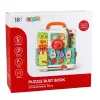 LEAN TOYS Libro interattivo giocattolo educativo pannello manipolazione luci suoni 16 pezzi