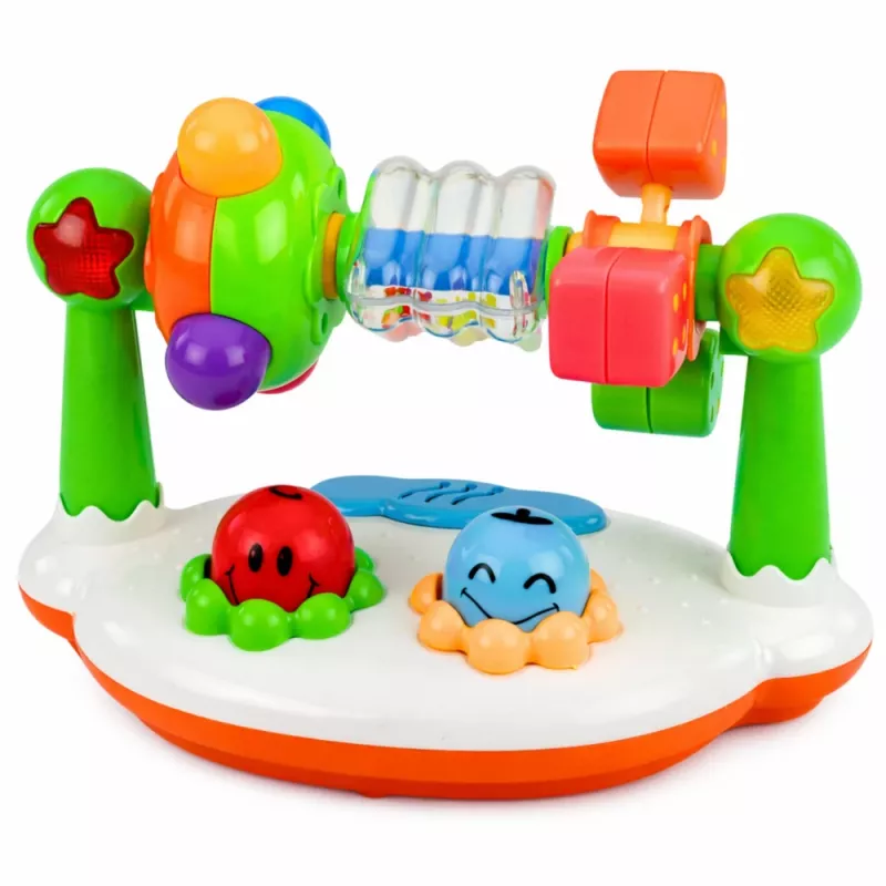 LEAN TOYS Giocattolo musicale interattivo per neonati Sonaglio Luci Suoni