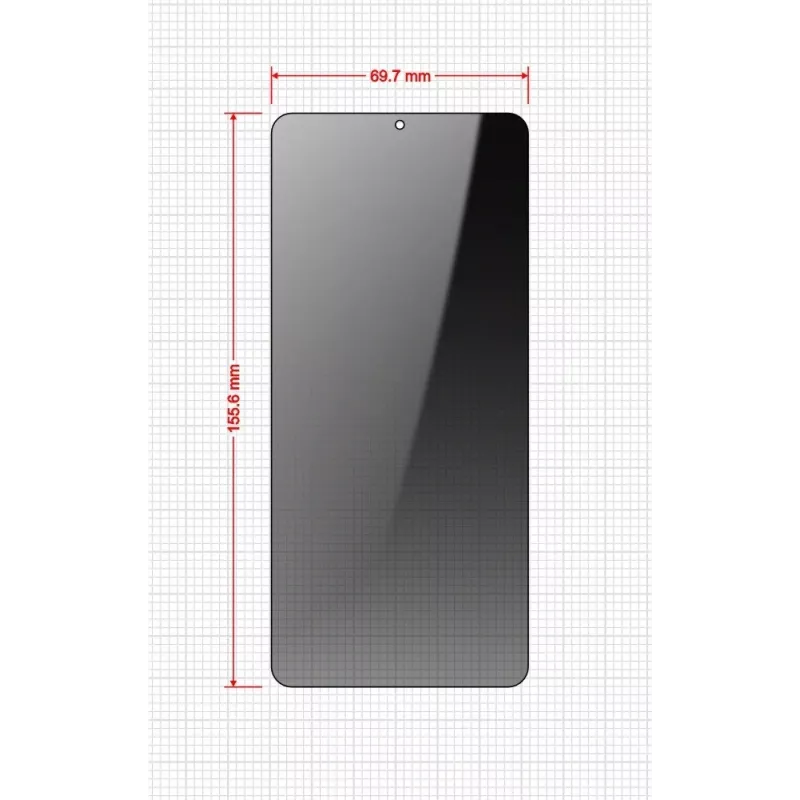 GrizzGlass SecretGlass Easy Pellicola protettiva privacy per display per Xiaomi POCO F6