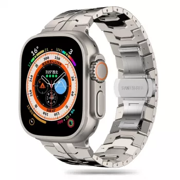 Tech-Protect Stainless Line Cinturino a maglia per Apple Watch 6 / 7 / 8 / 9 / 10 / SE / Ultra 1 / 2 (44 / 45 / 46 / 49 mm) Titanio
