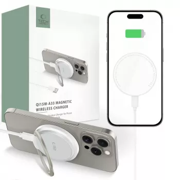 Tech-Protect QI15W-A33 Caricatore wireless MagSafe 15W Bianco