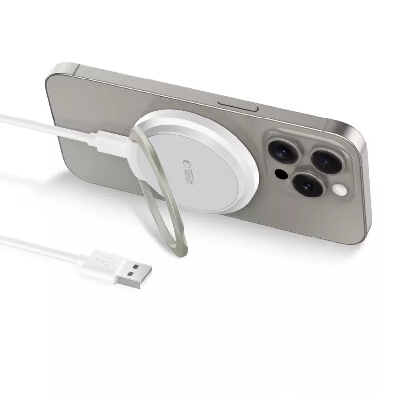Tech-Protect QI15W-A33 Caricatore wireless MagSafe 15W Bianco