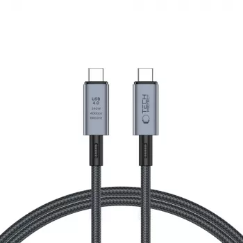 TECH-PROTECT ULTRABOOST MAX Cavo USB 4.0 8K 40Gbps Type-C PD240W 100cm Grigio