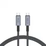 TECH-PROTECT ULTRABOOST MAX Cavo USB 4.0 8K 40Gbps Type-C PD240W 100cm Grigio