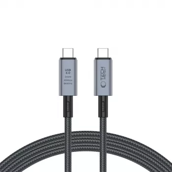 TECH-PROTECT ULTRABOOST MAX Cavo USB 4.0 8K 40Gbps Type-C PD240W 200cm Grigio