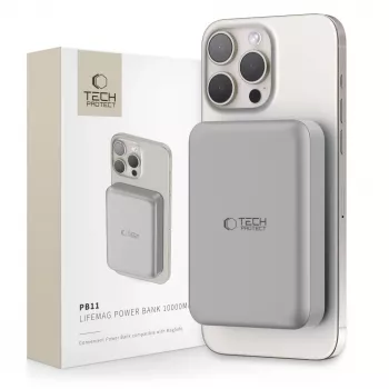 TECH-PROTECT PB11 LIFEMAG Power Bank MagSafe 10000mAh Titanium