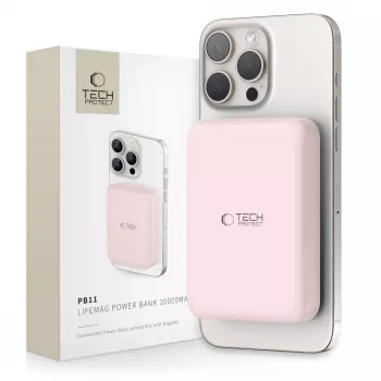 TECH-PROTECT PB11 LIFEMAG Power Bank MagSafe 10000mAh Rosa