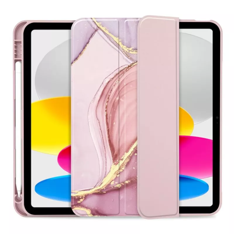 Tech-Protect SC Pen Custodia per iPad 10.9 (10th Gen, 2022) / iPad 11 (2025), Marmo