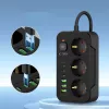 TECH-PROTECT PC3X6 Ciabatta Elettrica 3 USB & 3 Type-C & 3 Prese 200cm Nero