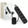 TECH-PROTECT PCL4X3 Ciabatta Elettrica Lunga 2 USB & 1 Type-C & 4 Prese 200cm Nero