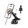 TECH-PROTECT MM15W-V5 Supporto Magnetico MagSafe per Auto da Cruscotto e Bocchetta con Ricarica Wireless 15W Nero