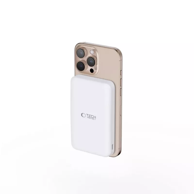 TECH-PROTECT PB24 LIFEMAG QI2 MAGSAFE POWER BANK 10000MAH BIANCO