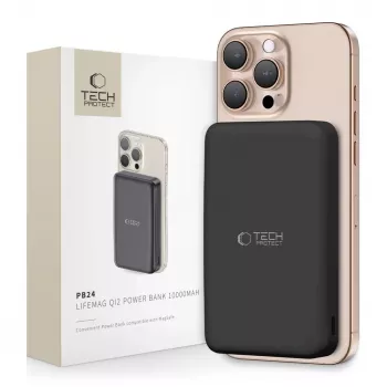 TECH-PROTECT PB24 LIFEMAG QI2 MAGSAFE POWER BANK 10000MAH NERO