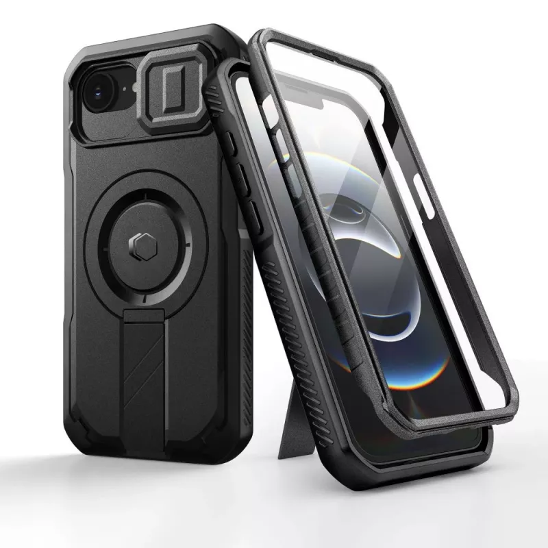 Tech-Protect Kevlar Cover MagSafe per Apple iPhone 17e / 16e - Nero