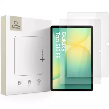 Tech-Protect Glass Fit+ Pellicola Protettiva in Vetro Temperato per Display per Samsung Galaxy Tab S7/S8/S9 11.0 / S9 FE/S10 FE 10.9 - Trasparente (Confezione da 2)