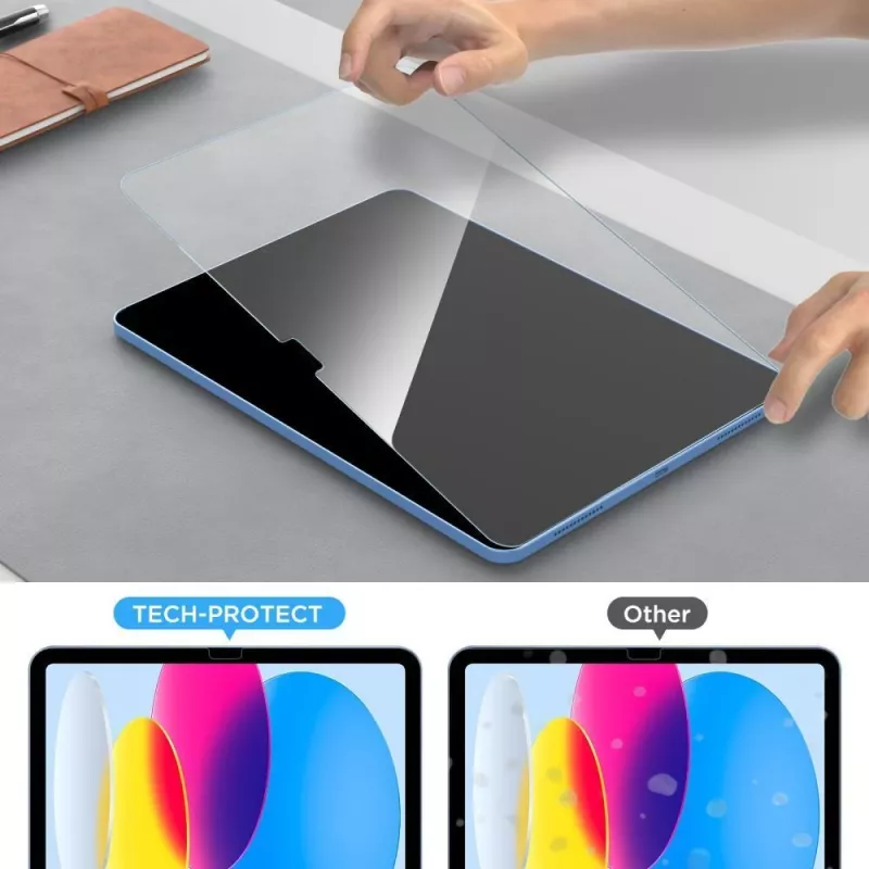 Tech-Protect Glass Fit+ Pellicola Protettiva in Vetro Temperato per Display per Samsung Galaxy Tab S7/S8/S9 11.0 / S9 FE/S10 FE 10.9 - Trasparente (Confezione da 2)