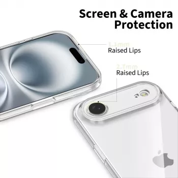 Tech-Protect Flexair Custodia Protettiva per iPhone 17 Air Trasparente