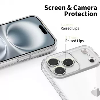 Tech-Protect Flexair iPhone 17 Pro Max Cover posteriore trasparente