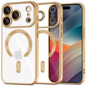 Tech-Protect MagFlex MagSafe Custodia per Apple iPhone 17 Pro Max, Oro Lucido