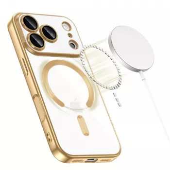 Tech-Protect MagFlex MagSafe Custodia per Apple iPhone 17 Pro Max, Oro Lucido