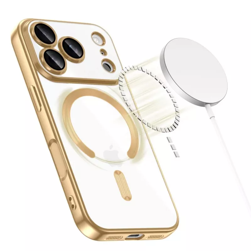 Tech-Protect MagFlex MagSafe Custodia per Apple iPhone 17 Pro Max, Oro Lucido