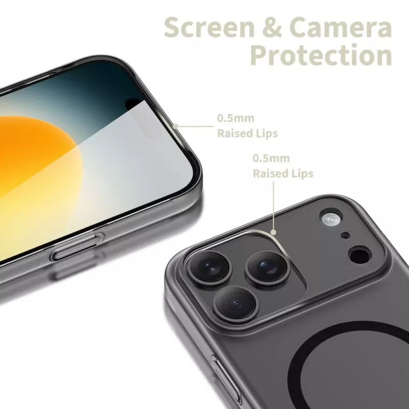 Tech-Protect Magslim Magsafe iPhone 17 Pro Max Cover posteriore nero opaco