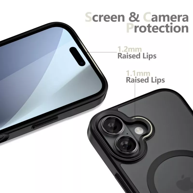 Tech-Protect Magmat Magsafe iPhone 17 Cover posteriore nero opaco