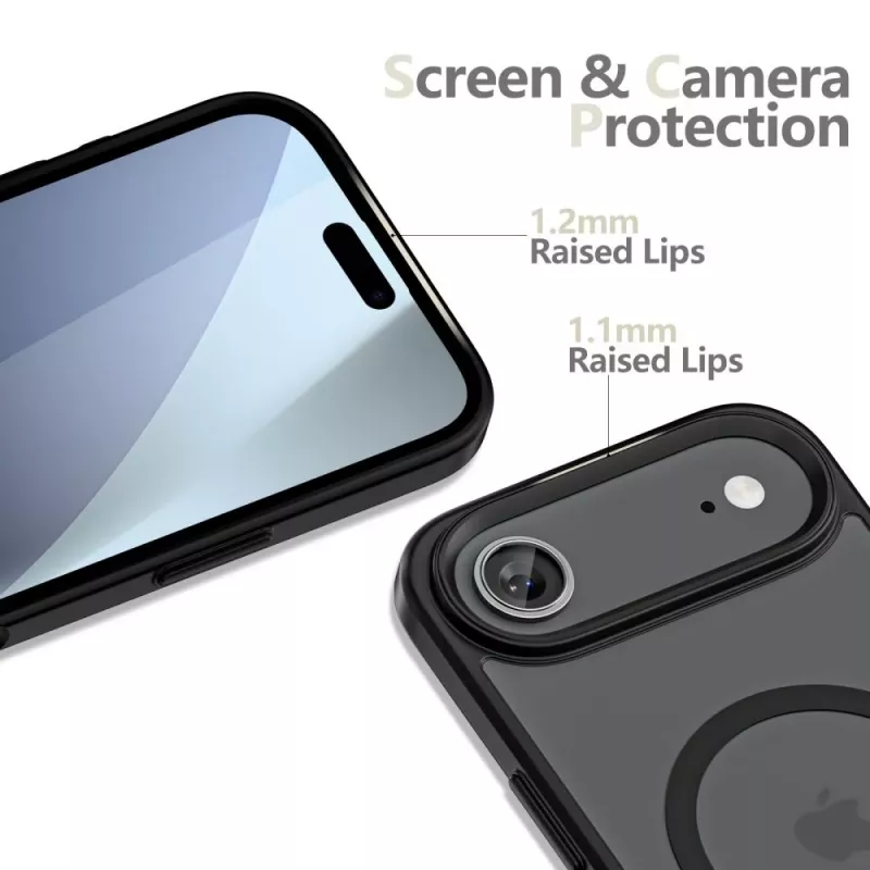 Tech-Protect Magmat Magsafe iPhone 17 Air Cover posteriore nero opaco