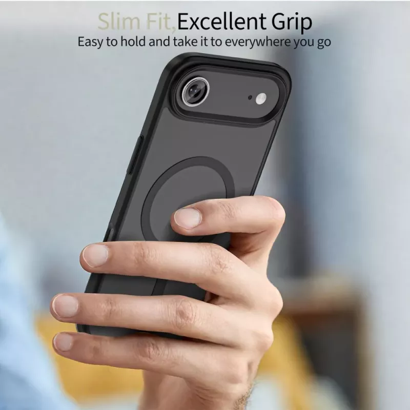 Tech-Protect Magmat Magsafe iPhone 17 Air Cover posteriore nero opaco