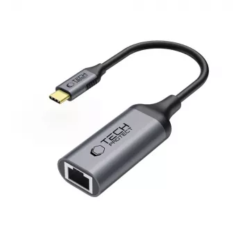 Tech-Protect UltraBoost Adattatore USB-C a Ethernet RJ45 1000 Mbps Nero