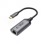 Tech-Protect UltraBoost Adattatore USB-C a Ethernet RJ45 1000 Mbps Nero