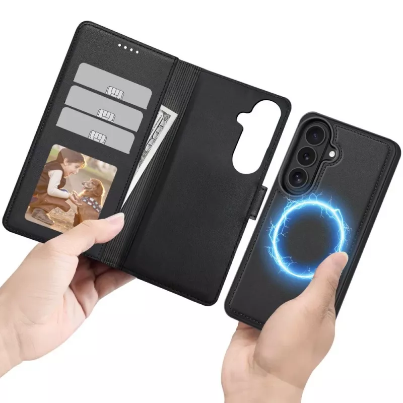 Tech-Protect Wallet MagSafe per Samsung Galaxy S26 Nero Opaco