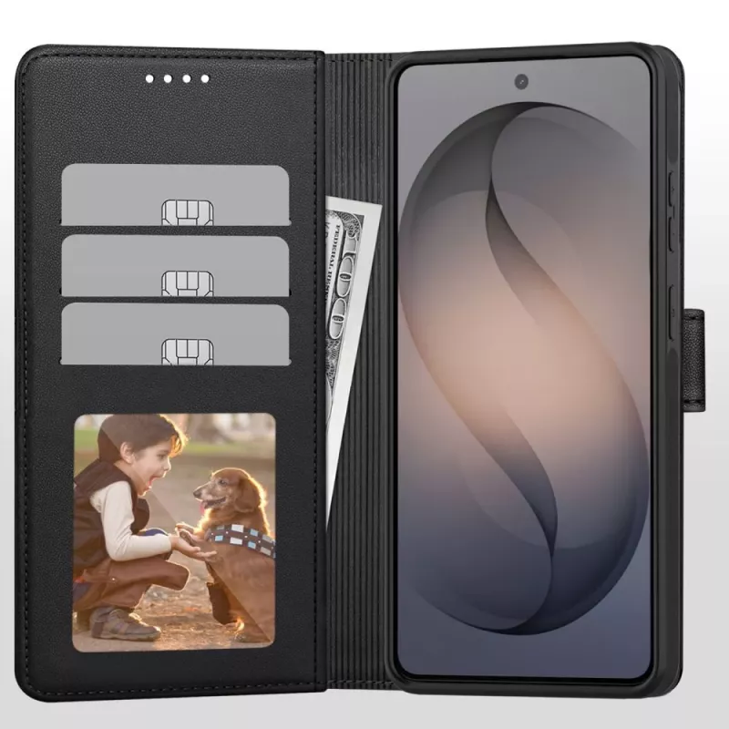Tech-Protect Wallet Custodia MagSafe per Samsung Galaxy S26 Ultra, Nero Opaco